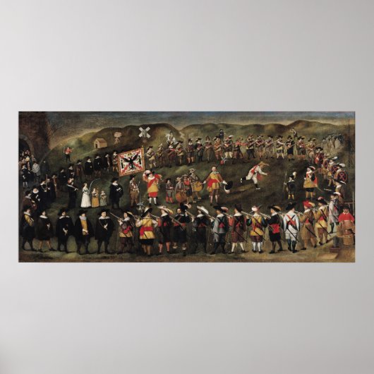 Leden van de Broederschap St. Barbara Poster (Voorkant)