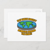 Leden van de Flat Earth Society Briefkaart (Voorkant / Achterkant)