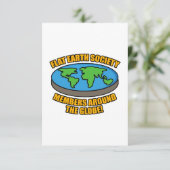 Leden van de Flat Earth Society Kaart (Staand voorkant)