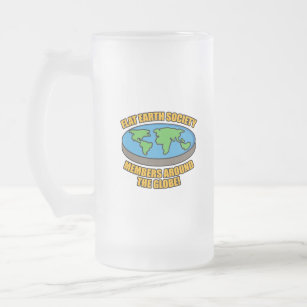 Leden van de Flat Earth Society Matglas Bierpul