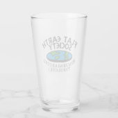 Leden van de Flat Earth Society rond de Wereldbol Glas (Achterkant)
