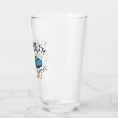 Leden van de Flat Earth Society rond de Wereldbol Glas (Links)