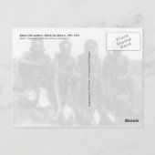 leden van de Kikayu Tribe.  Brits Oost-Afrika Briefkaart (Achterkant)