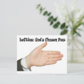 Leden van de linkervleugel: God Gekozen weinigen Briefkaart (Staand voorkant)