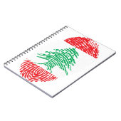 Leden van de Vlag van Libanon Notitieboek (Linkerzijde)