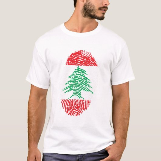 Leden van de Vlag van Libanon T-shirt (Voorkant)