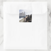 Leden van het bezoek, de raad van bestuur, de huis vierkante sticker (Tas)