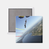 Leden van het parachuteteam van de Amerikaanse mar Magneet (Voorkant / Achterkant)