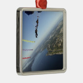 Leden van het parachuteteam van de Amerikaanse mar Metalen Ornament (Rechts)
