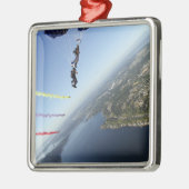 Leden van het parachuteteam van de Amerikaanse mar Metalen Ornament (Links)