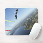 Leden van het parachuteteam van de Amerikaanse mar Muismat (Met muis)