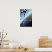 Leden van het parachuteteam van de Amerikaanse mar Poster (Keuken)