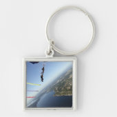 Leden van het parachuteteam van de Amerikaanse mar Sleutelhanger (Voorkant)