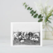 Leden van het Wilde West Show van de Pawnee Bill Briefkaart (Staand voorkant)