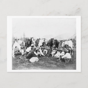 Leden van het Wilde West Show van de Pawnee Bill Briefkaart