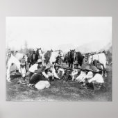 Leden van het Wilde West Show van de Pawnee Bill Poster (Voorkant)