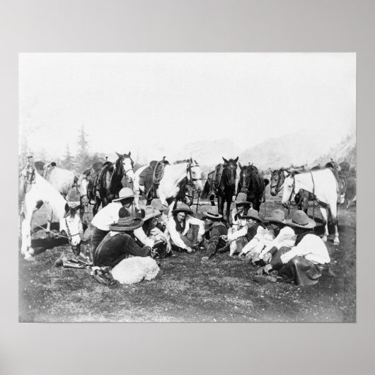 Leden van het Wilde West Show van de Pawnee Bill Poster (Voorkant)