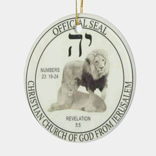 Leden van Judah Keramisch Ornament (Links)