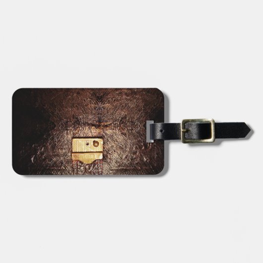 leder bagagelabel (Voorkant horizontaal)