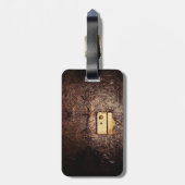  leder bagagelabel (Achterkant verticaal)