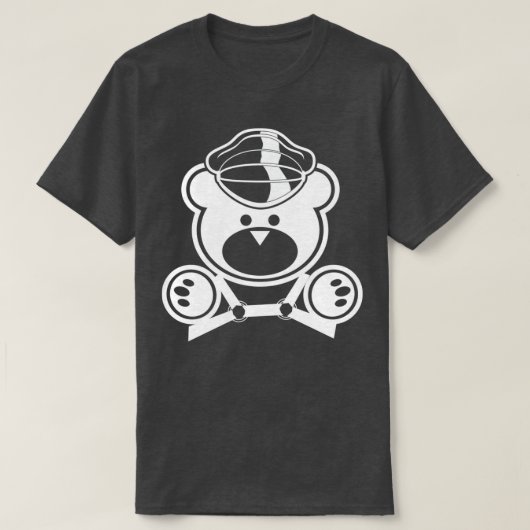 Leder Beer Papa 2 wit T-shirt (Design voorkant)