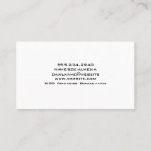 Leder | Boho Feather Pattern Visitekaartje (Achterkant)