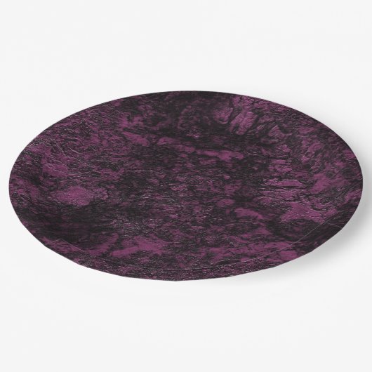 Leder-Bourgogdische textuur Papieren Bordje (Gekanteld)