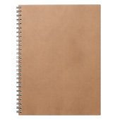  leder bruin Antiek papier Sjabloon blanco Notitieboek (Voorkant)