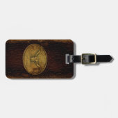 Leder Buckingsteer Bagagelabel (Voorkant horizontaal)