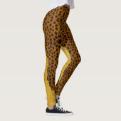  leder Cheetah Animal print met glitter Leggings (Rechts)