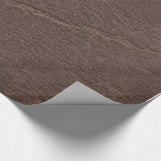 Leder Donkerbruin Cadeaupapier (Hoek)