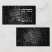 Leder-effect Modern grafisch Visitekaartje (Voorkant / Achterkant)