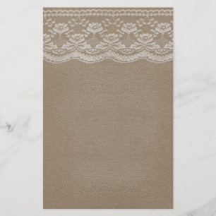 Leder- en aardeweddenschap briefpapier