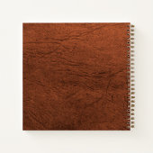 Leder en goud 70e Birthday Party gastboek Notitieboek (Achterkant)