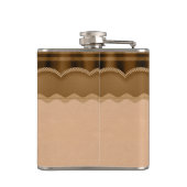 Leder- en Heart-maatkolf Heupfles (Achterkant)