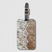 Leder en kant bagagelabel (Voorkant (verticaal))