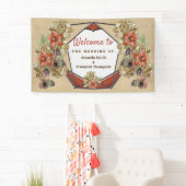 Leder- en langwerpbladerkunst spandoek (Insitu)