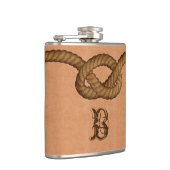 Leder en lendeerkolf voor eigen gebruik heupfles (Rechts)