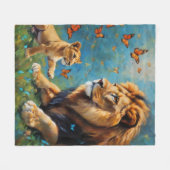 leder en mantel fleece deken (Voorkant (Horizontaal))