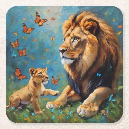 leder en mantel kartonnen onderzetters (Voorkant)