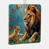 leder en mantel keramisch ornament (Rechts)