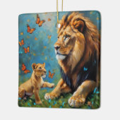 leder en mantel keramisch ornament (Links)