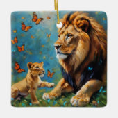 leder en mantel keramisch ornament (Voorkant)