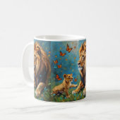 leder en mantel koffiemok (Voorkant links)