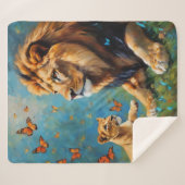 leder en mantel sherpa deken (Voorkant (horizontaal))