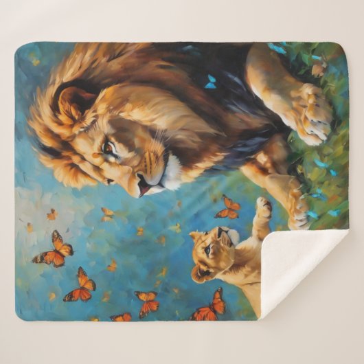 leder en mantel sherpa deken (Voorkant (horizontaal))