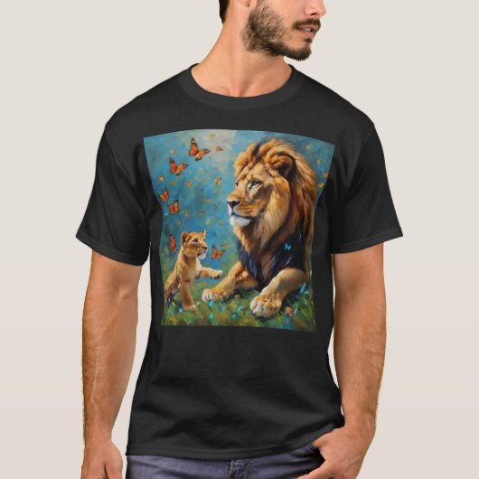 leder en mantel t-shirt (Voorkant)