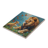 leder en mantel tegeltje (Zijkant)