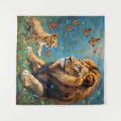 leder en mantel wandkleed (Voorkant (horizontaal))