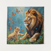 leder en mantel wandkleed (Voorkant)